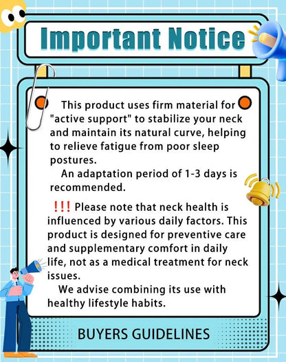 Chiropractic Pillow Neck Relaxer Cervical Traction Device TMJ Pain Relief Spine Alignment Shoulder Support for Comfortable Sleep