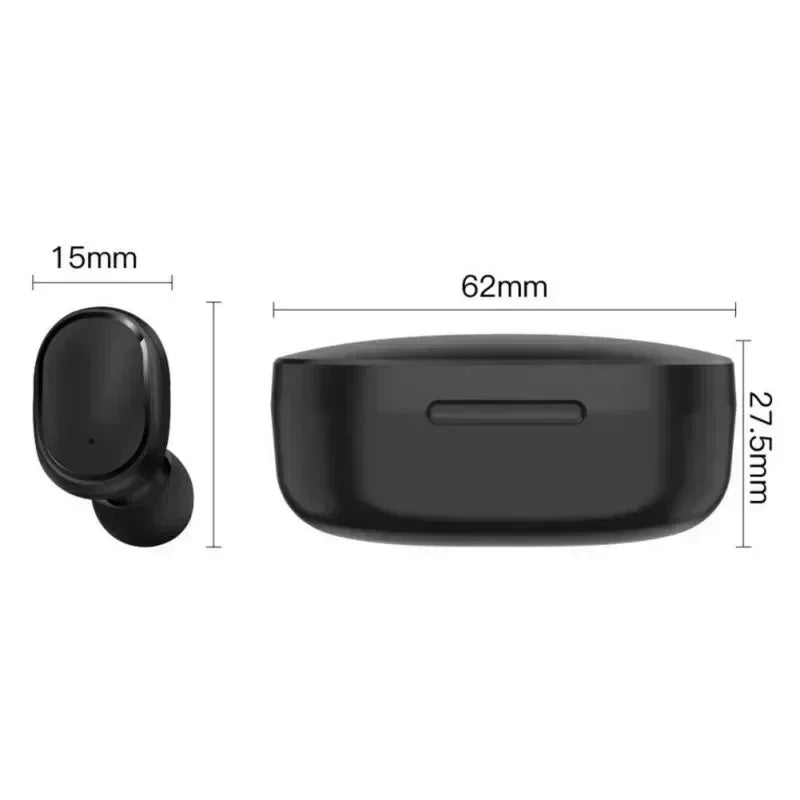 Écouteurs Bluetooth sans fil E6S avec réduction du bruit et microphone