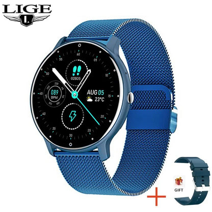 LIGE Smartwatch für Damen und Herren, wasserdicht, Android, IOS