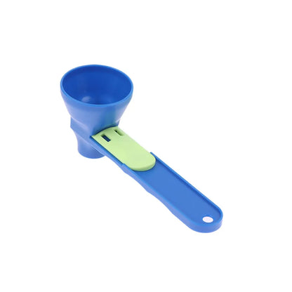 Plastic Scoop Funnel 2 in 1 Sliding Design For Any Powder