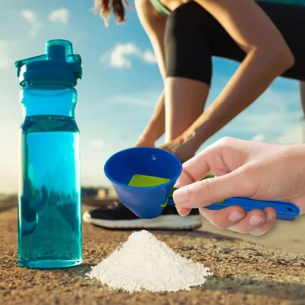 Plastic Scoop Funnel 2 in 1 Sliding Design For Any Powder