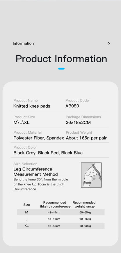 1 manchon de compression pour genou