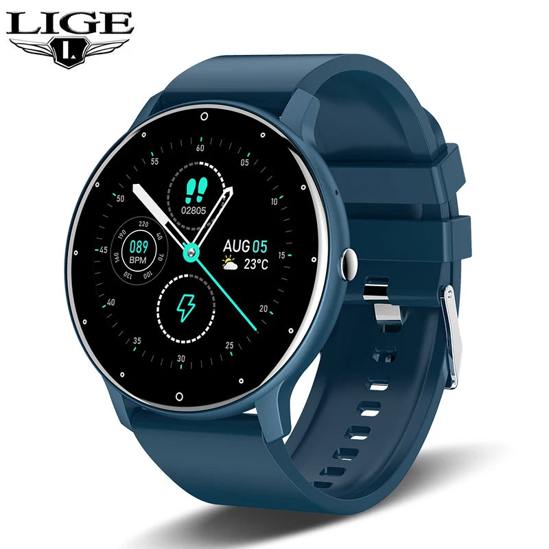 LIGE Smartwatch für Damen und Herren, wasserdicht, Android, IOS