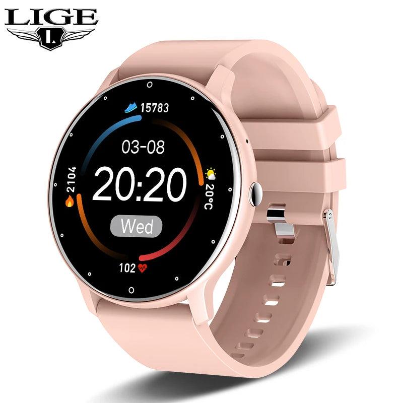 LIGE Smartwatch für Damen und Herren, wasserdicht, Android, IOS