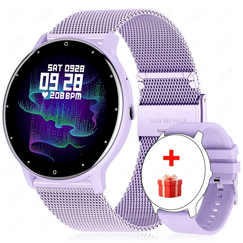LIGE Smartwatch für Damen und Herren, wasserdicht, Android, IOS