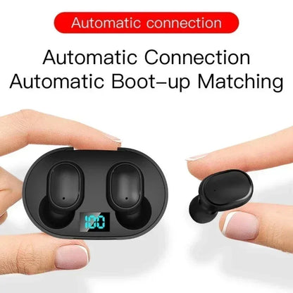 Écouteurs Bluetooth sans fil E6S avec réduction du bruit et microphone