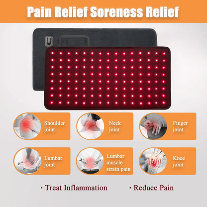 120 LEDs Rotlicht-Gürtel 660nm&850nm Infrarotlichttherapie für den Körper