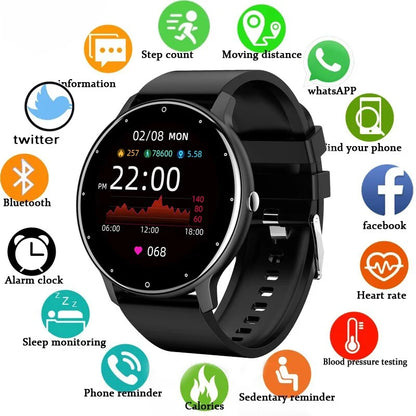LIGE Smartwatch für Damen und Herren, wasserdicht, Android, IOS