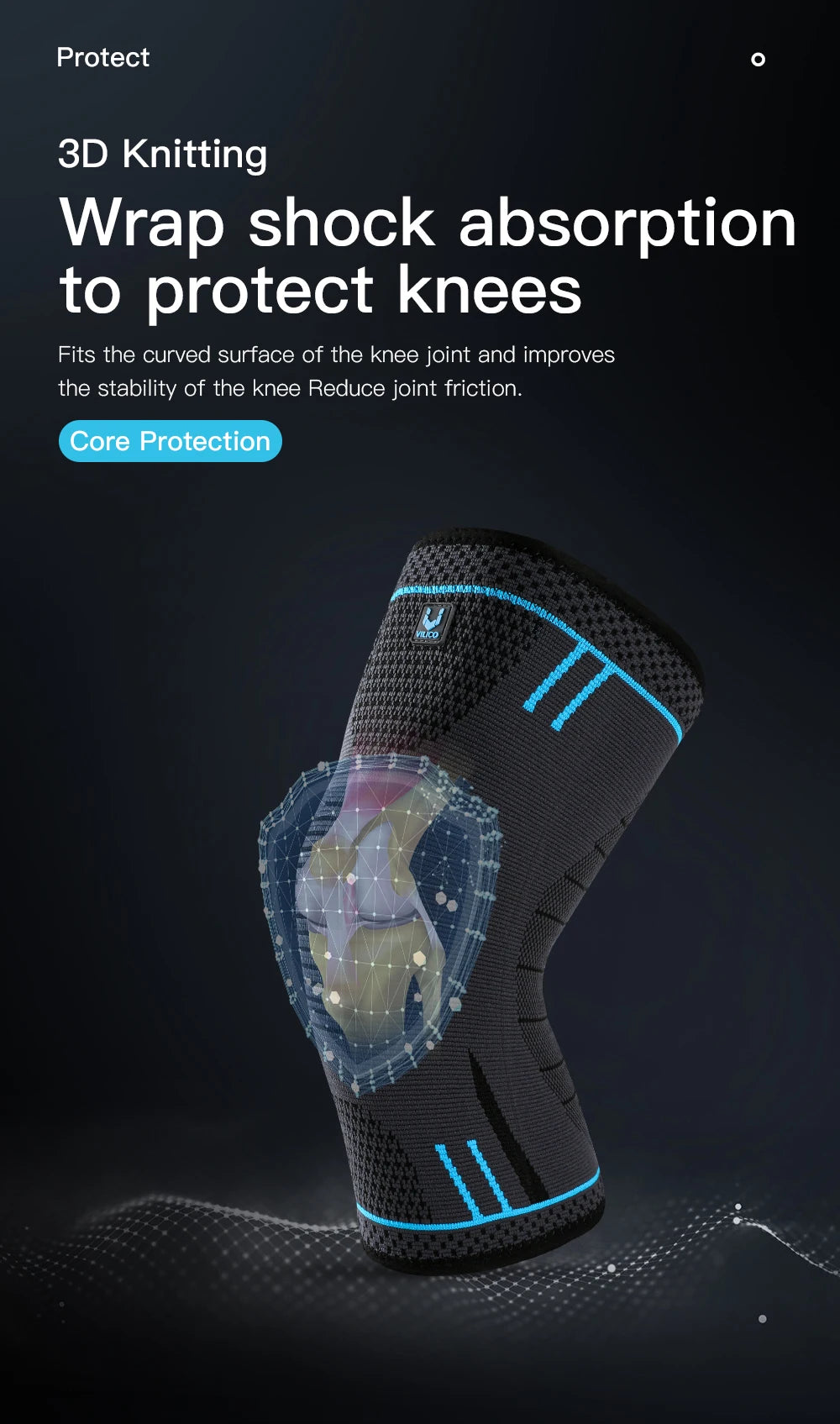 1 manchon de compression pour genou