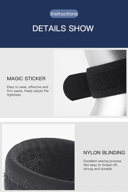 1 Bandeau Rotulien Réglable pour Tendon Rotulien Genouillère