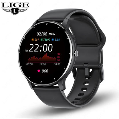 LIGE Smartwatch für Damen und Herren, wasserdicht, Android, IOS